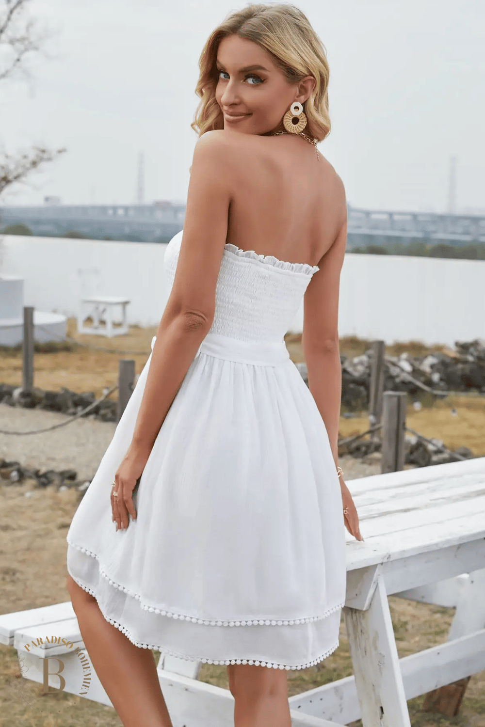 Vestito Bianco in Stile Bohémien | Paradiso Bohemien