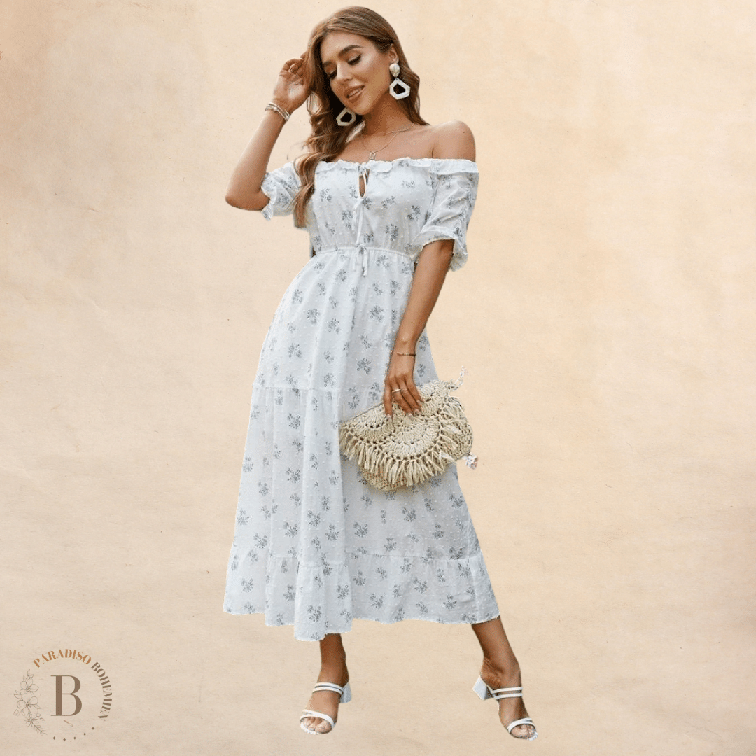 Vestito Stile Country Spalle Scoperte | Paradiso Bohemien