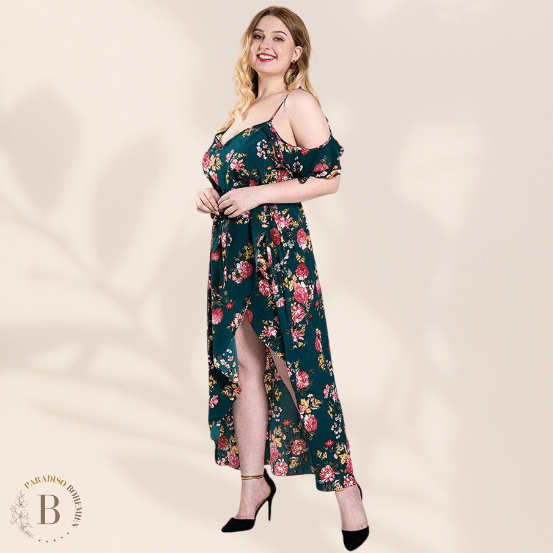 Vestito Estivo Taglie Forti stampa Floreale | Paradiso Bohemien