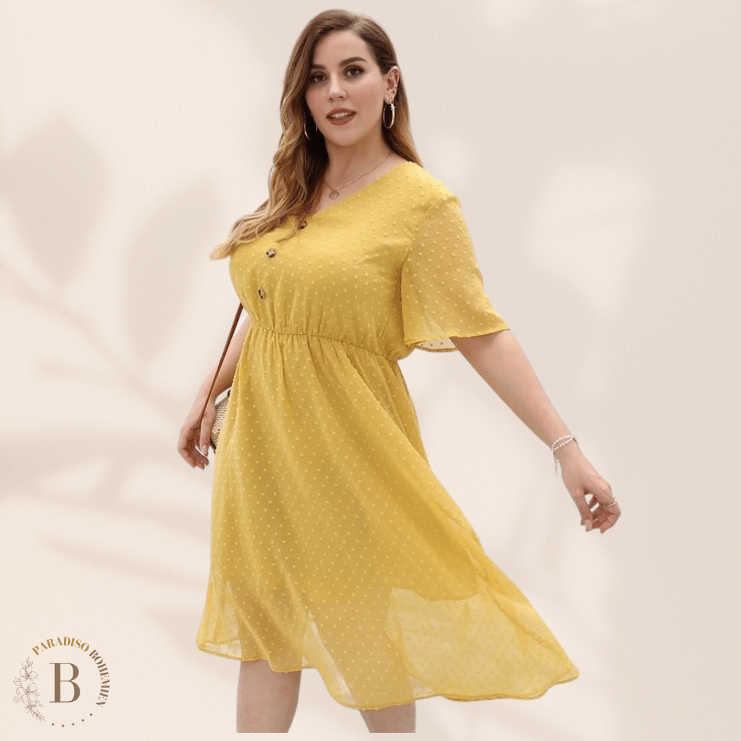 Vestito Giallo Trasparente Oversize | Paradiso Bohemien