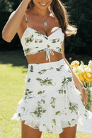 Minigonna Bianca con Volant Boho Chic | Paradiso Bohemien