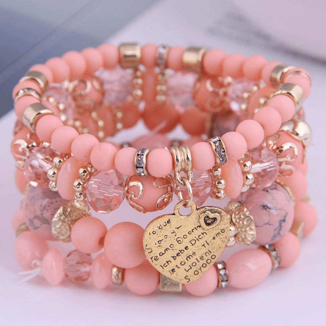 Bracciale Boho Chic rosa | Paradiso Bohemien