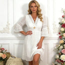 Vestito Boho Bianco Elegante Donna in Pizzo | Paradiso Bohemien