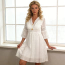 Vestito Boho Bianco Elegante Donna in Pizzo | Paradiso Bohemien
