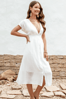 Elegante Abito Bianco in Stile Boho Chic | Paradiso Bohemien