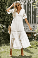 Abito bianco estivo lungo | Paradiso Bohemien