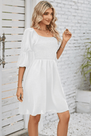 Abito Bianco Spalle Scoperte Estivo | Paradiso Bohemien