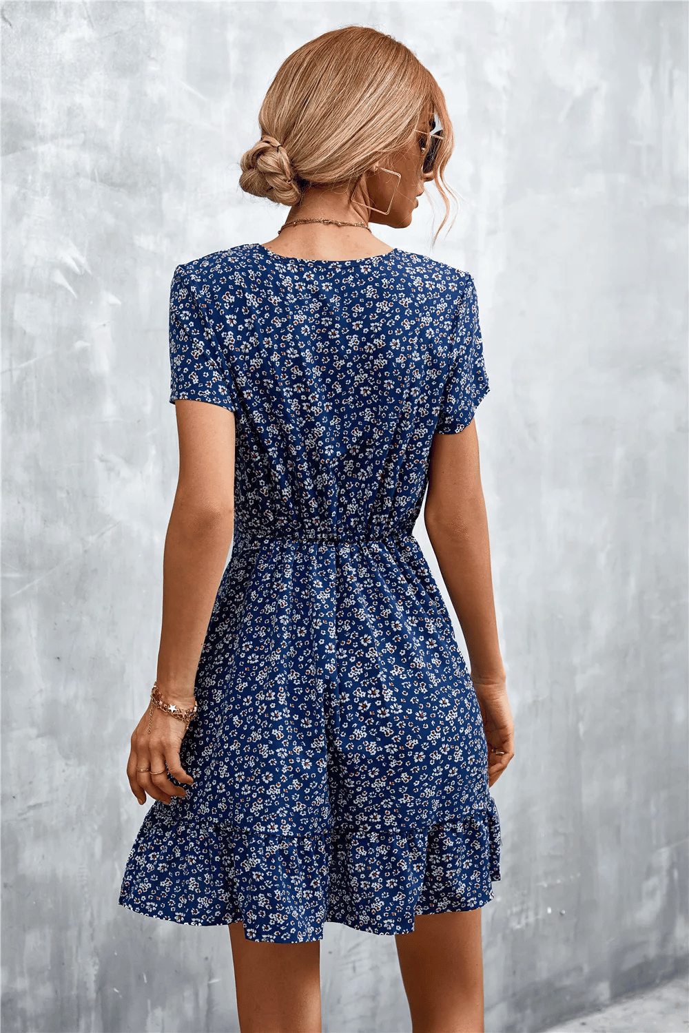 Abito Blu Corto Boho Chic | Paradiso Bohemien