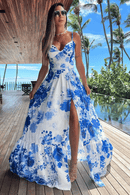 Abito Bohémien Lungo Blu | Paradiso Bohemien