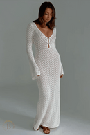 Abito Boho Chic Bianco Lungo | Paradiso Bohemien