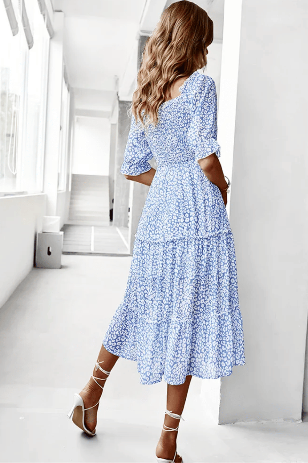 Abito da Cerimonia Country Blu  | Paradiso Bohemien