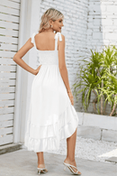 Abito bianco corto davanti e lungo dietro  | Paradiso Bohemien