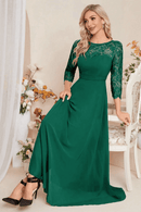 Abito Lungo da Cerimonia Verde Smeraldo | Paradiso Bohemien