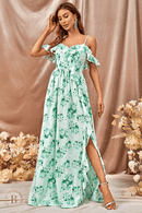Abito da Cerimonia Lungo Verde | Paradiso Bohemien
