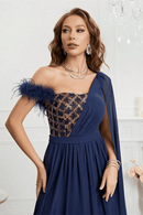 Abito Lungo da Cerimonia Blu Notte | Paradiso Bohemien