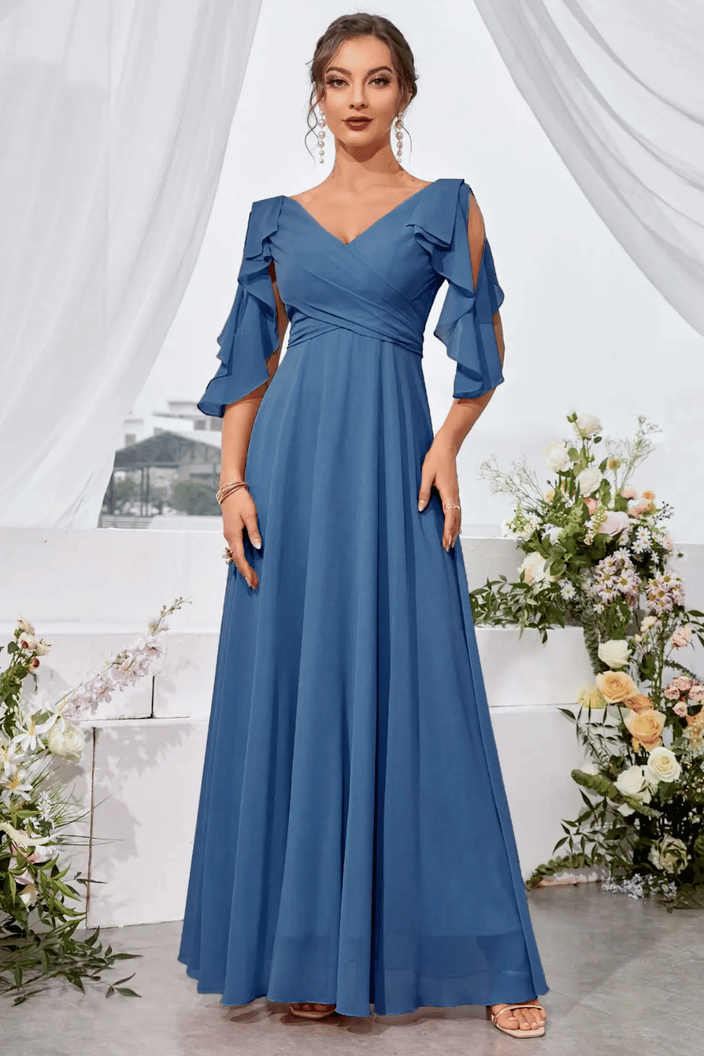 Abito da Cerimonia Blu Donna | Paradiso Bohemien