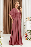 Abito da Cerimonia Rosa Antico Scuro | Paradiso Bohemien