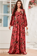 Vestito Rosso da Cerimonia Floreale | Paradiso Bohemien