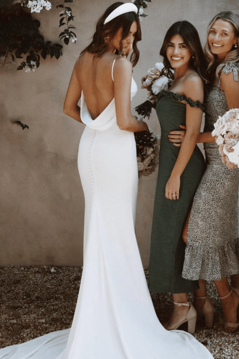 Abito da Sposa Semplice a Sirena Paradiso Bohemien