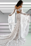 Abito da Sposa a Sirena con Coda | Paradiso Bohemien