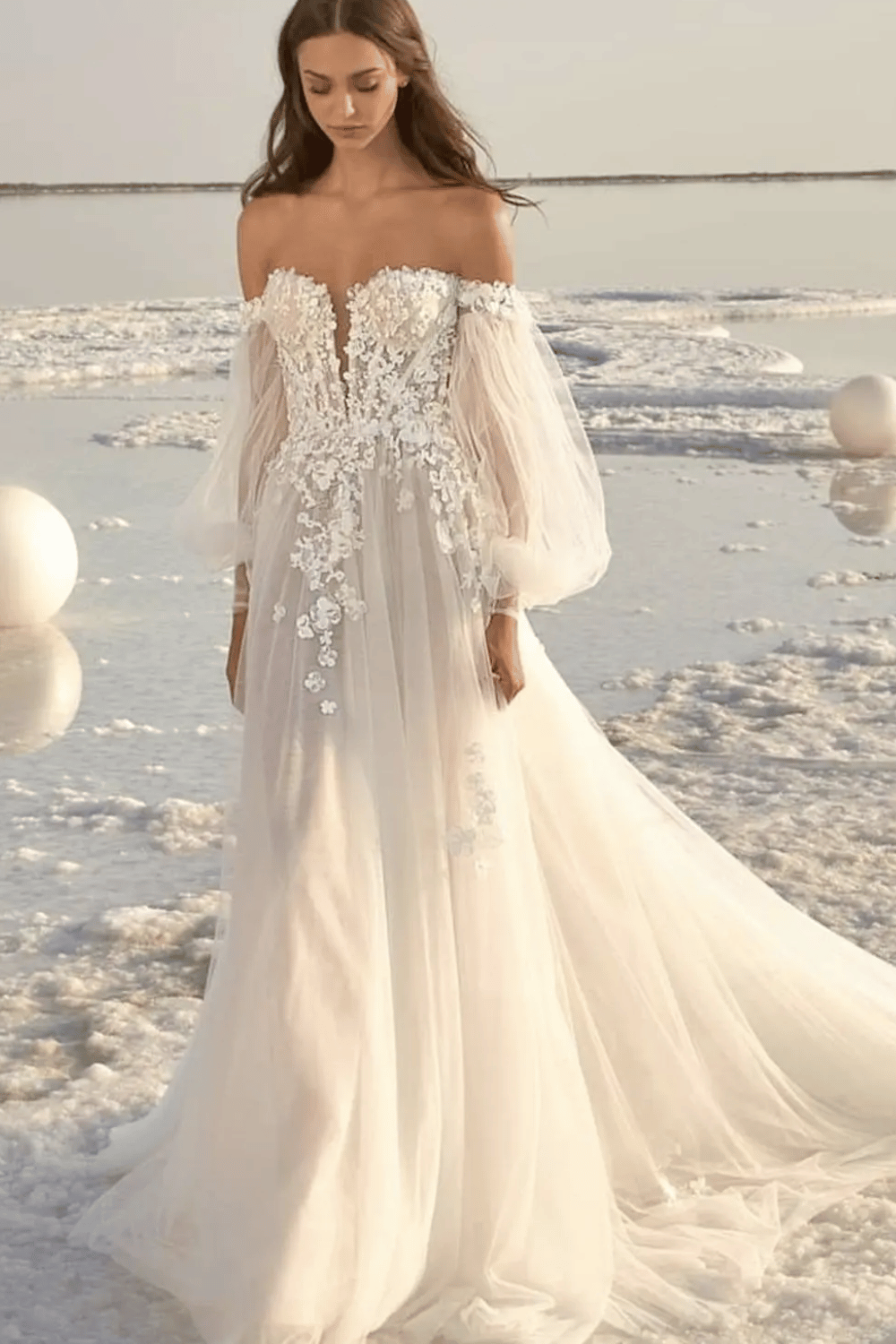 Abito da Sposa con Tulle di Seta | Paradiso Bohemien