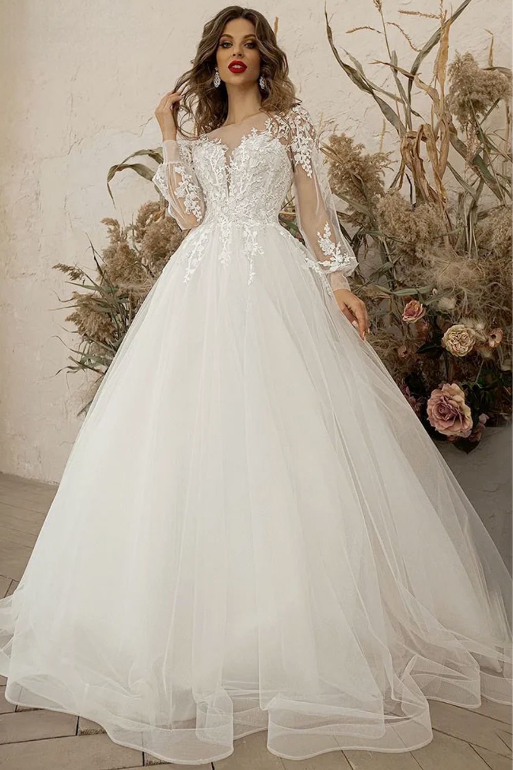 Abito da Sposa a Principessa Maniche Lunghe | Paradiso Bohemien