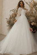 Abito da Sposa Principessa Maniche Lunghe | Paradiso Bohemien
