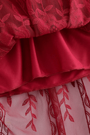 Materiale del Abito Borgogna da Damigella | Paradiso Bohemien