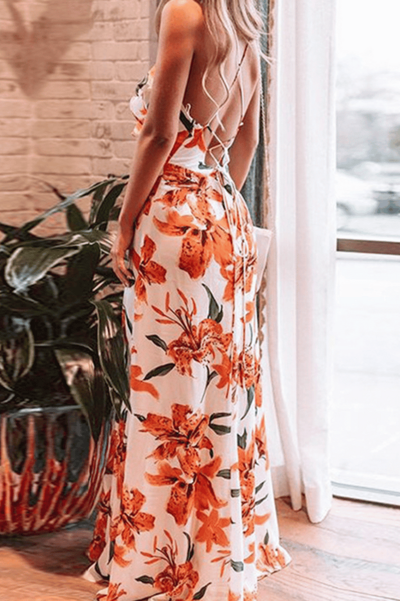 Abito fantasia floreale discount