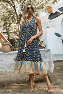 Abito Hippie Chic Blu | Paradiso Bohemien