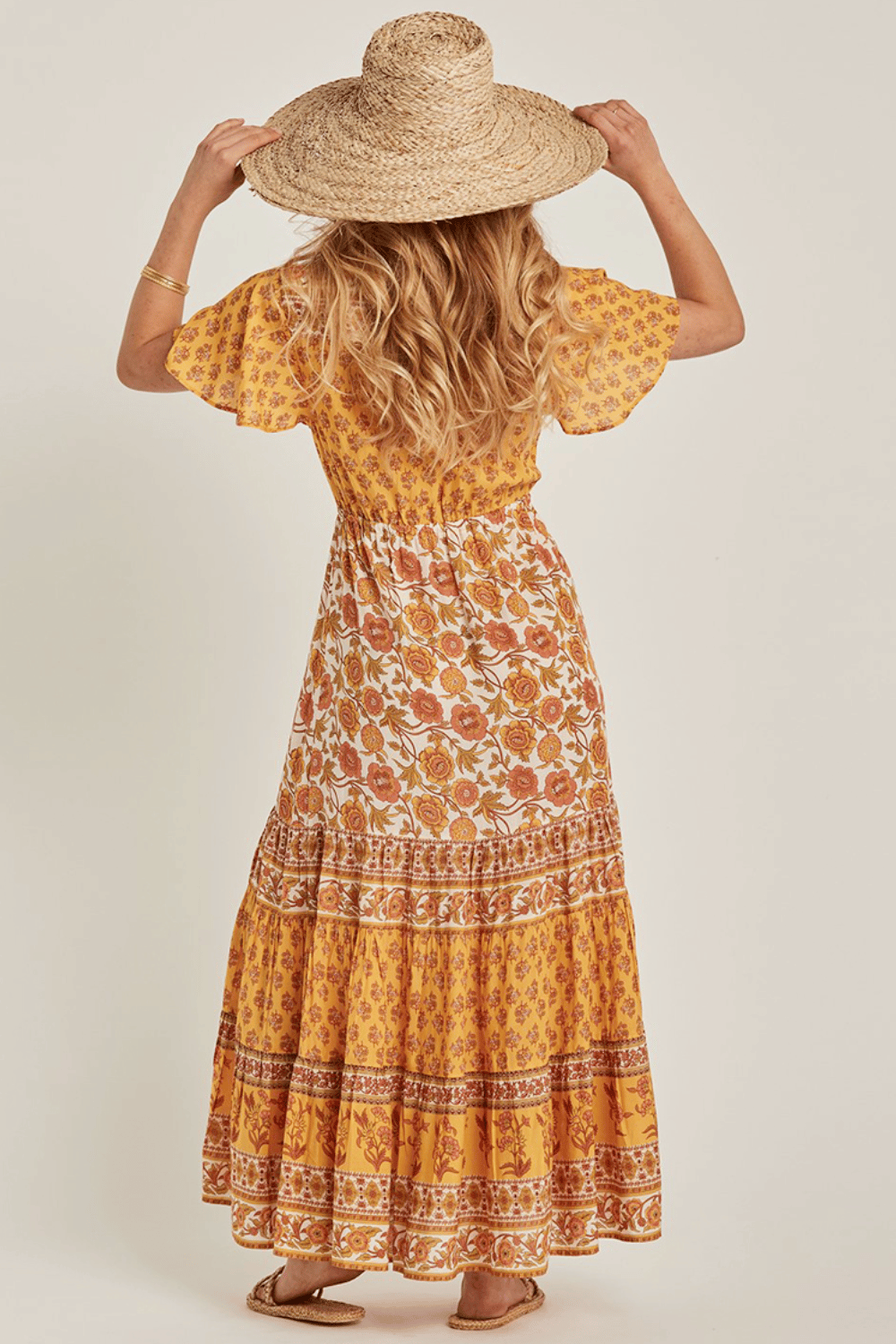 Abito Lungo Arancione Boho | Paradiso Bohemien