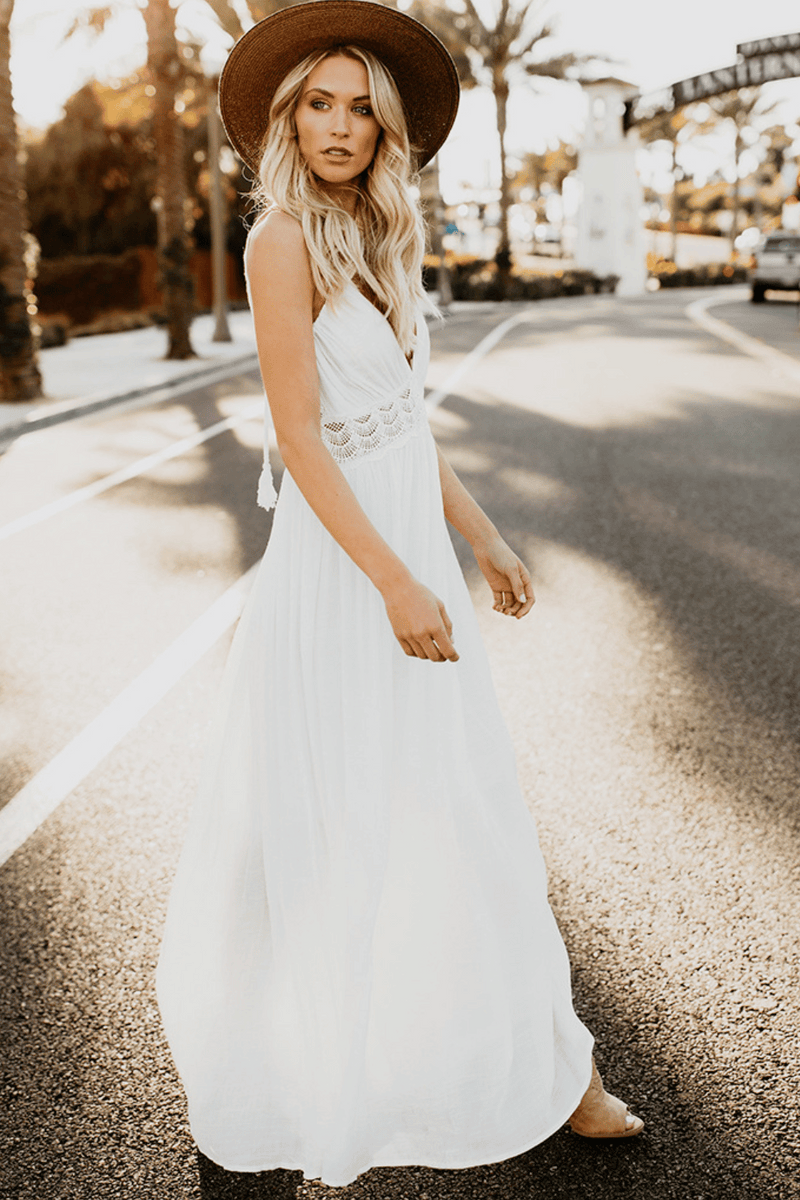 Abito top elegante bianco
