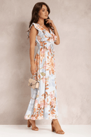 Abito Lungo Elegante a Fiori | Paradiso Bohemien
