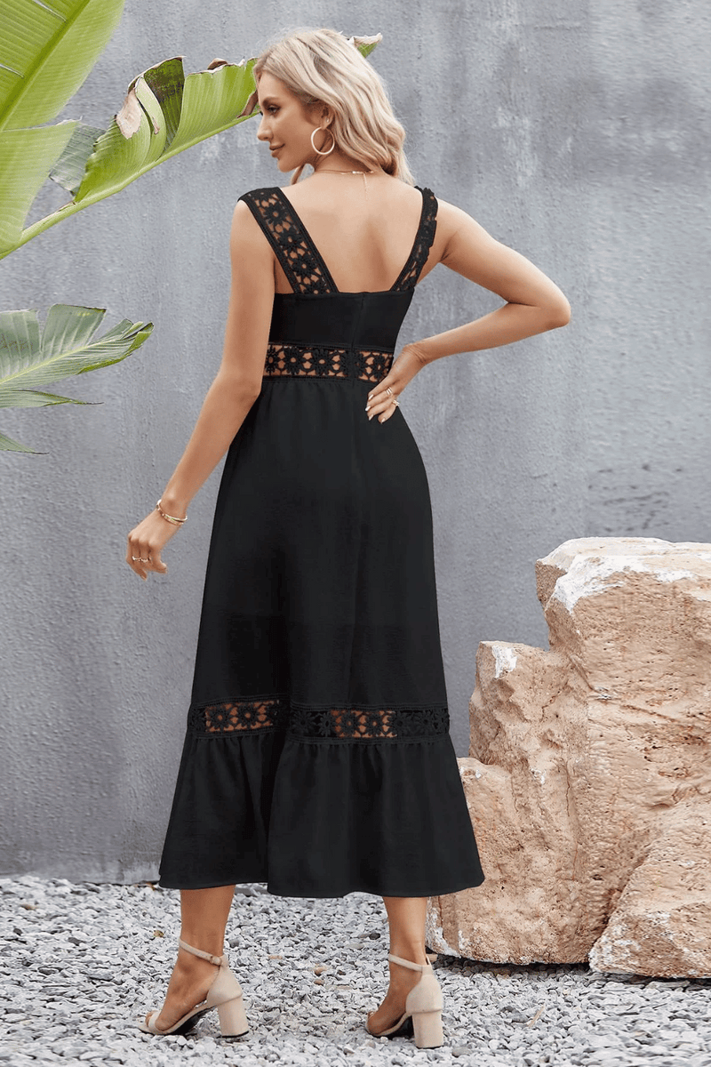 Abito nero estivo lungo sales