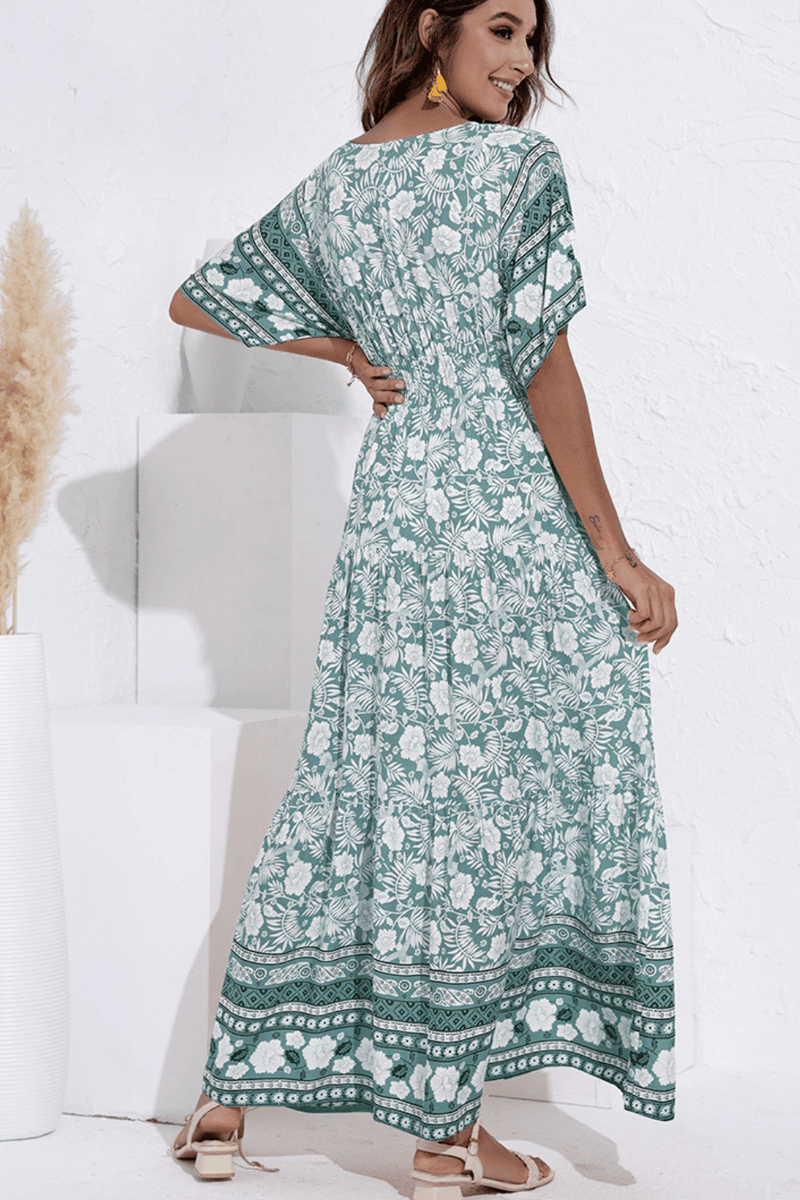 Abito stile Boho Verde | Paradiso Bohemien