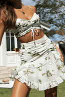 Minigonna bianca con Volant Boho Chic | Paradiso Bohemien