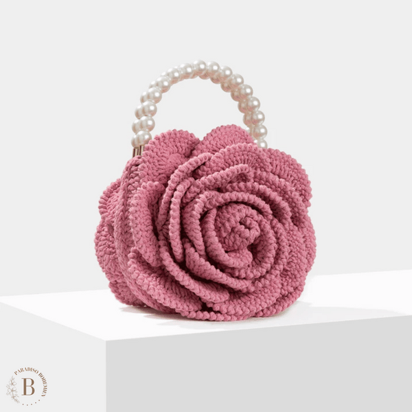 Borsa Uncinetto Forma di Rosa | Paradiso Bohemien