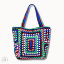 granny bag uncinetto blu