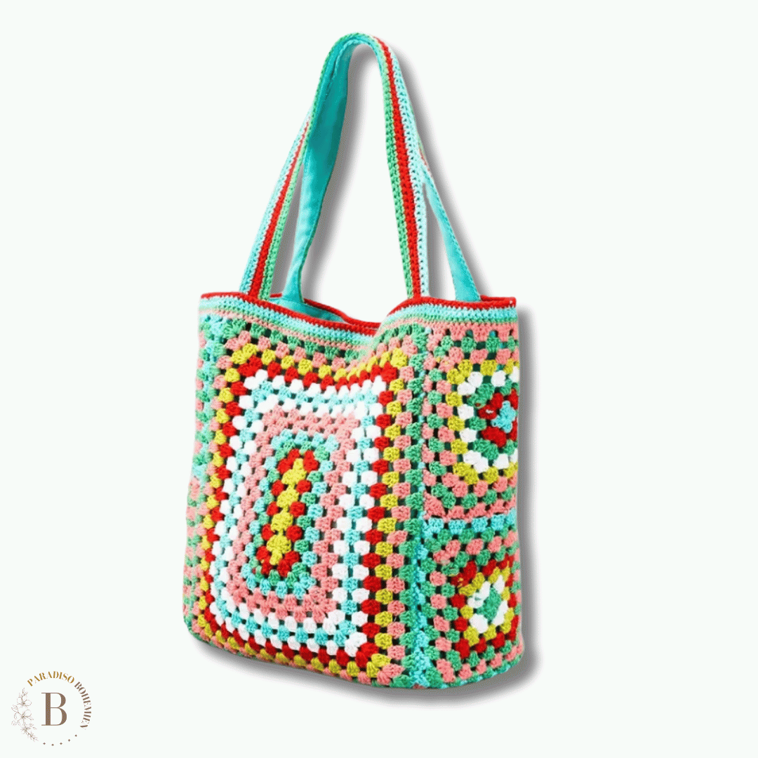 Borsa Uncinetto Granny Square | Paradiso Bohemien