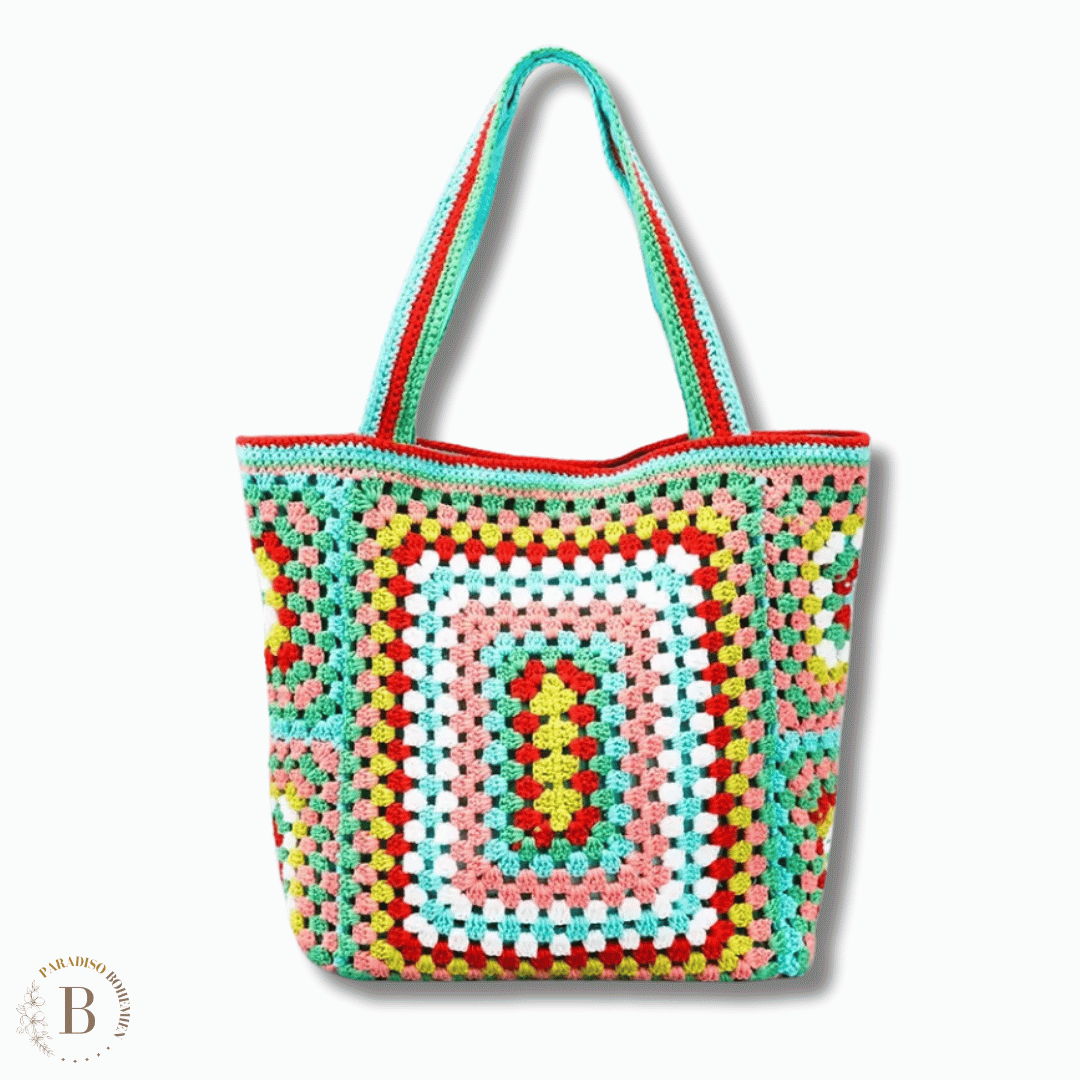 Borsa Uncinetto Granny Square | Paradiso Bohemien