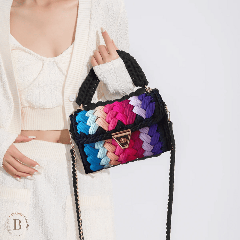 Borsa Uncinetto Colorata | Paradiso Bohemien