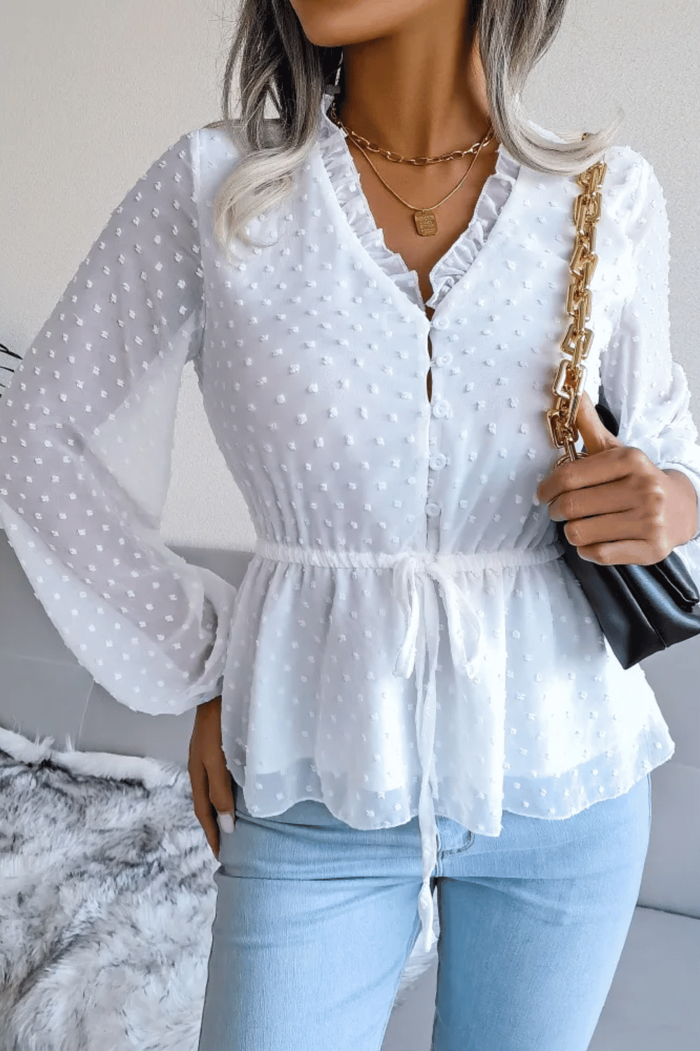 Camicia Bianca da Donna Maniche Lunghe | Paradiso Bohemien