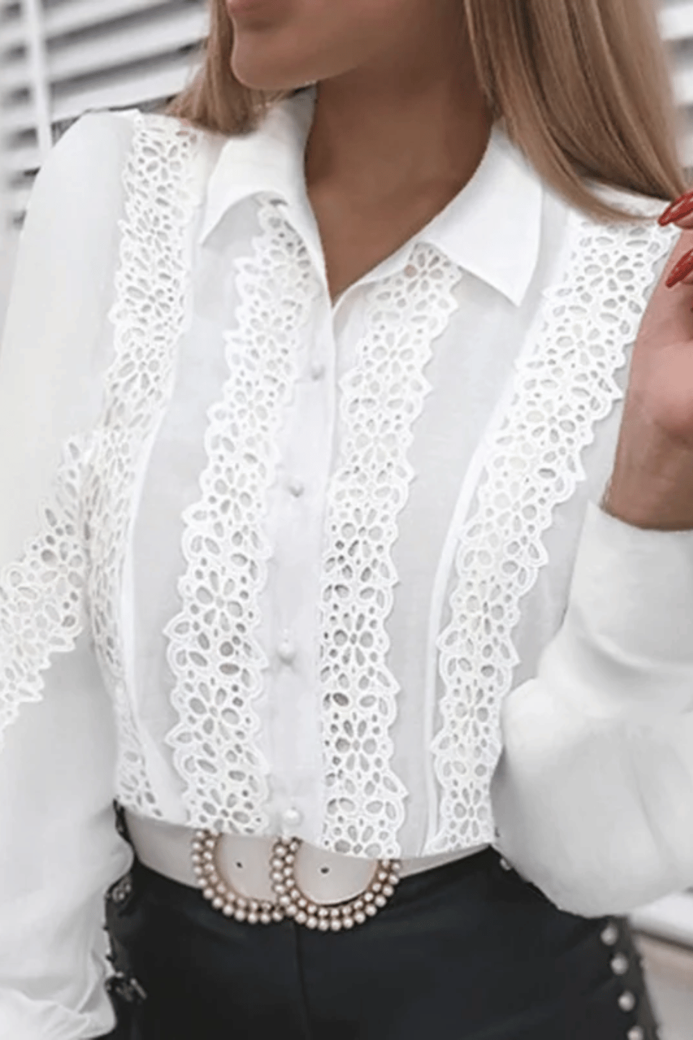 Camicia Bianca Elegante da Donna Estate | Paradiso Bohemien