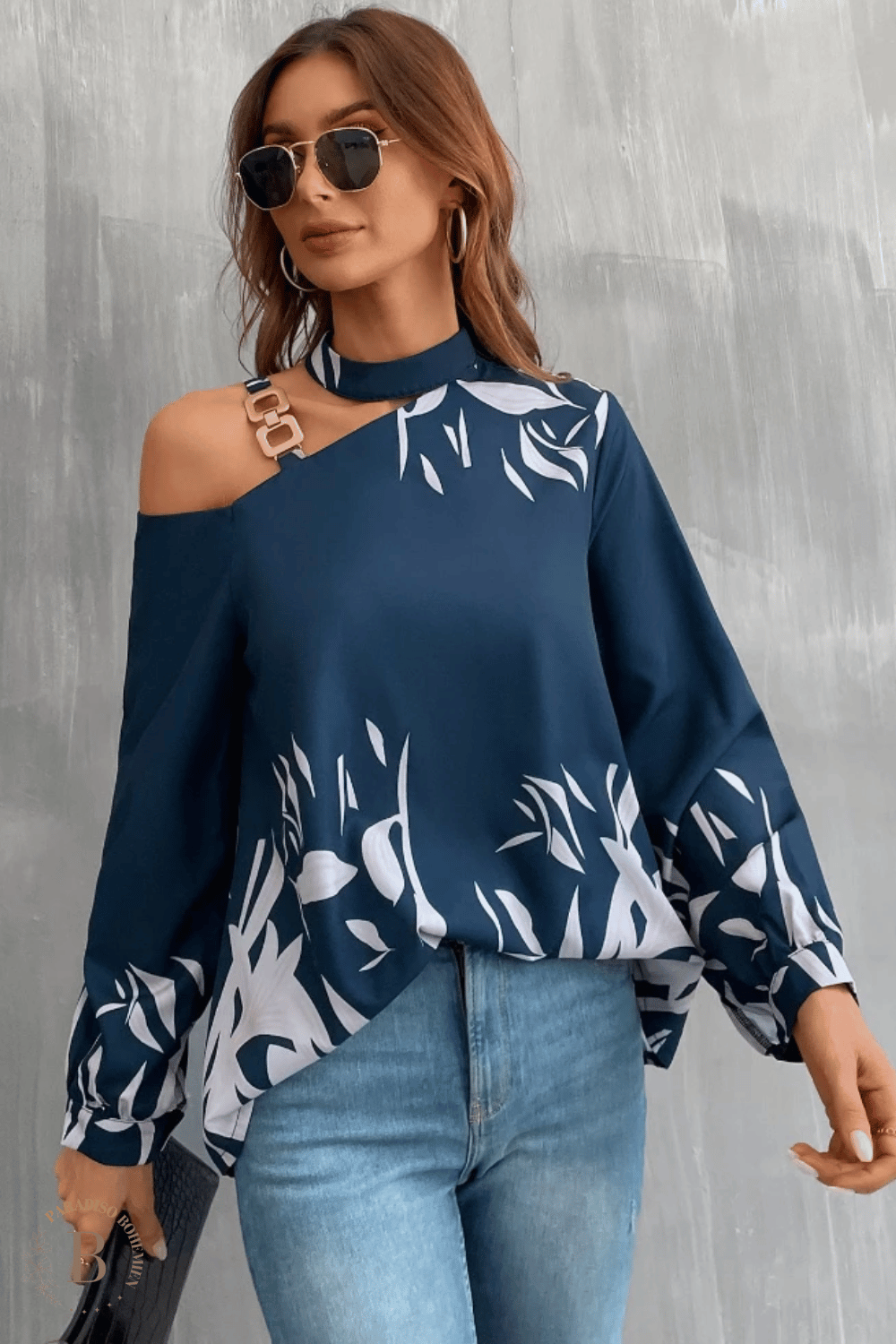 Camicia Blu da Donna Elegante | Paradiso Bohemien