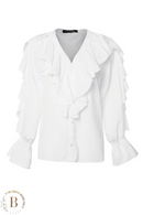 Camicia da Donna Bianca Elegante a Maniche Lunghe | Paradiso Bohemien