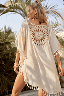 Copricostume Beige Boho da Donna | Paradiso Bohemien