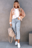 Giacca Donna Corta Rosa | Paradiso Bohemien