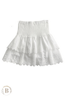 Gonna Bianca a Balze Boho Chic | Paradiso Bohemien