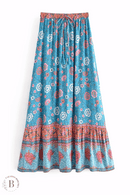 Gonna Lunga Azzurra Estiva | Paradiso Bohemien