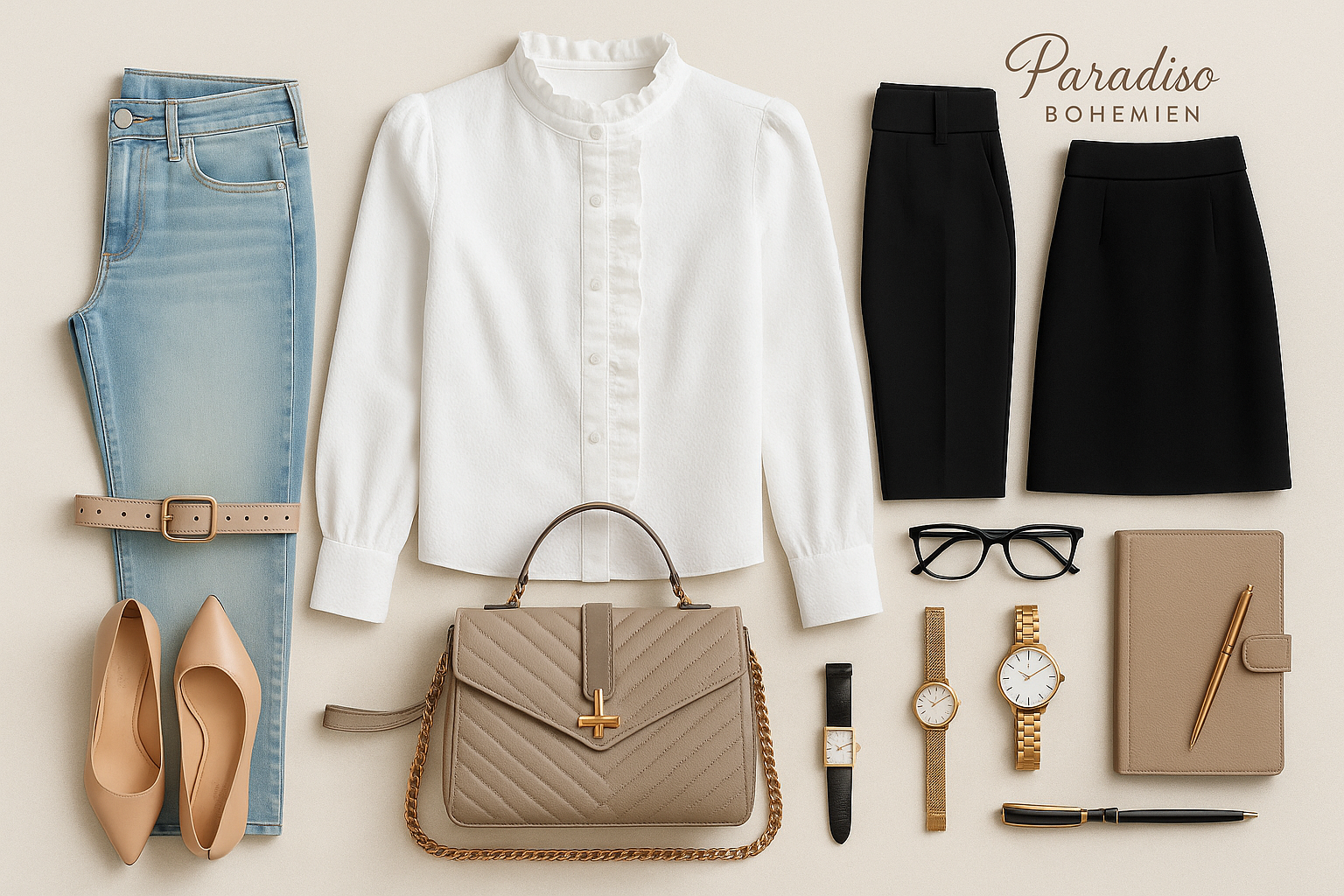 Styling Versatile Ufficio Casual - Logo Paradiso Bohemien